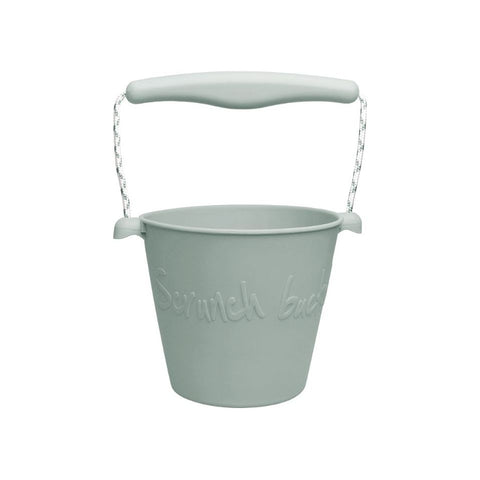 Scrunch Beach Bucket, Foldable - Sage