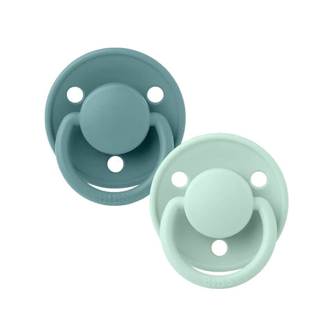 BIBS De Lux 2 PACK Nordic Mint/Island Sea Silicone One Size