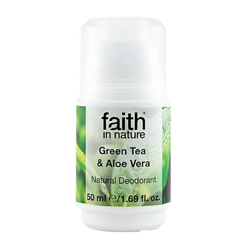 Faith in Nature Deodorant Roll On Aloe Vera & Green Tea 50ml
