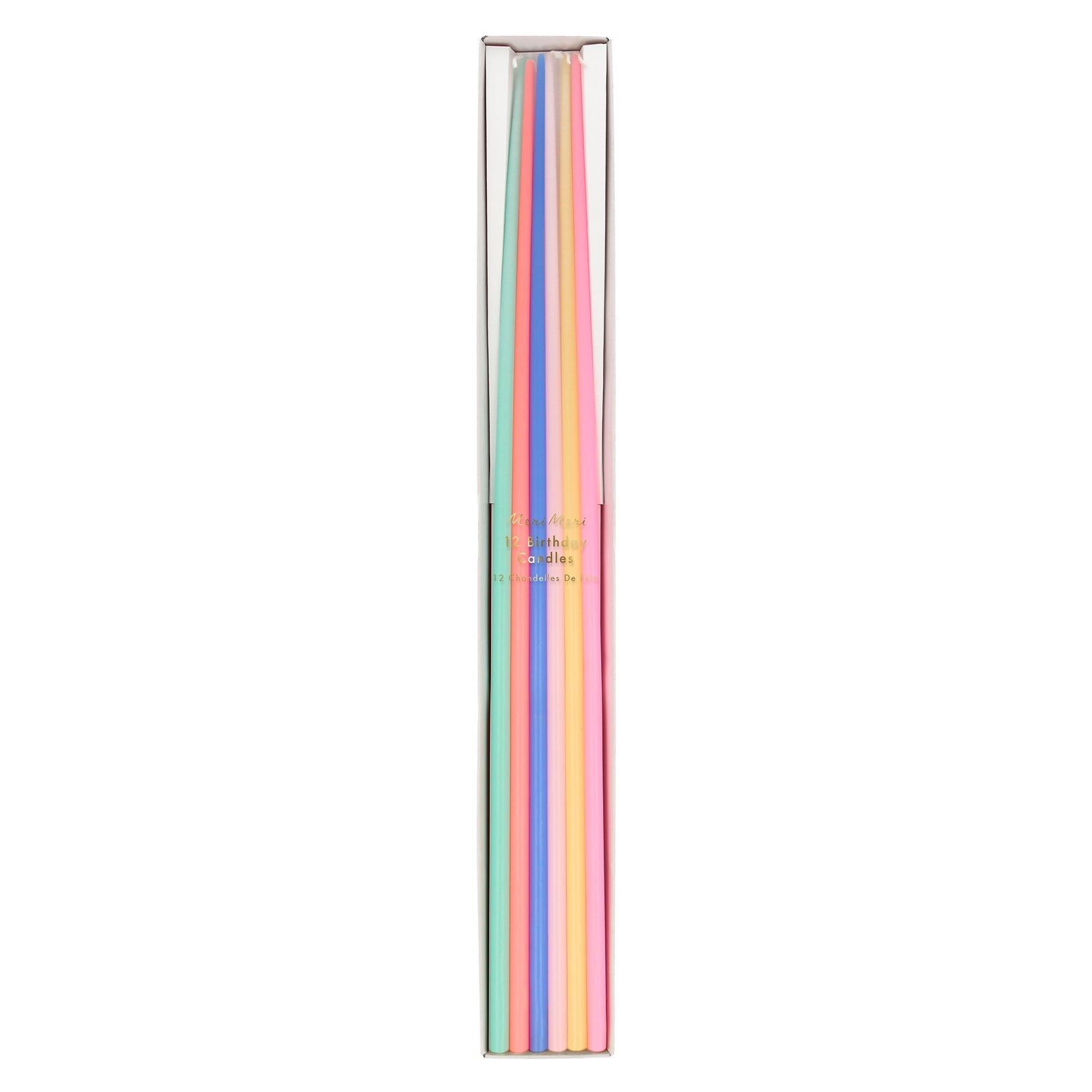Mixed Tall Tapered Candles (x 12)