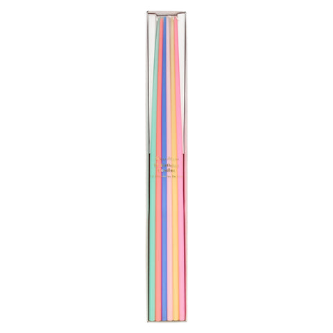 Mixed Tall Tapered Candles (x 12)