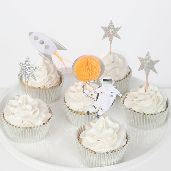 Meri Meri Space Cupcake Kit, x24 toppers