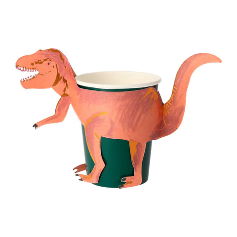 Meri Meri T-Rex Party Cups, x8