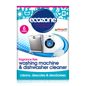Ecozone Washing machine & dishwasher cleaner fragrance free x6