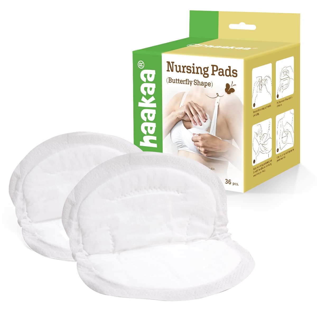 Haakaa Disposable Nursing Pads, Butterfly (36 pack) – Baby & Home