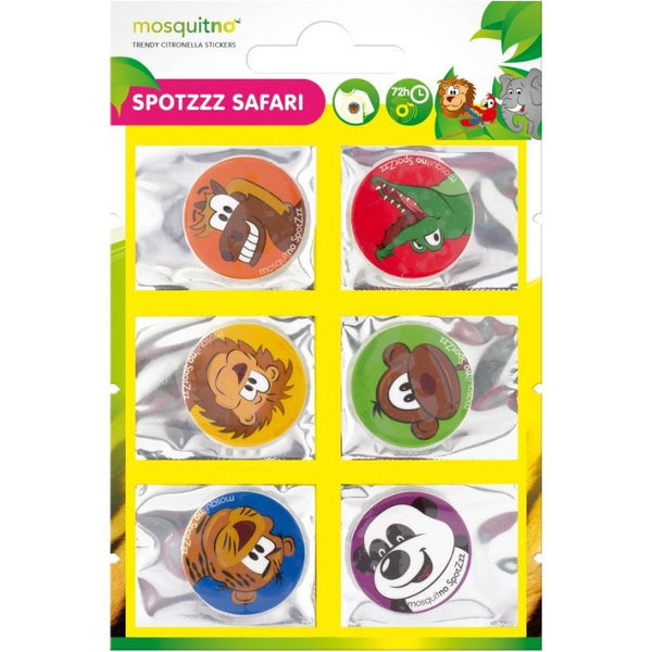 MosquitNo Insect Repellent SpotZzz Stickers Safari – 6 stickers