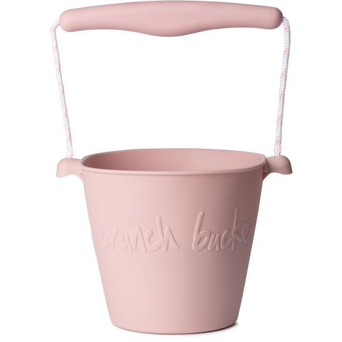 Scrunch Beach Bucket, Foldable - Dusty Rose