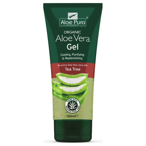 Aloe Pura Aloe Vera Gel with Tea Tree Oil 200ml