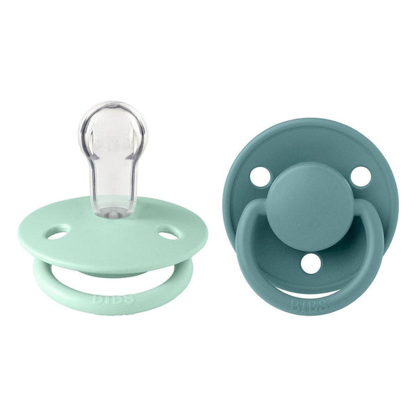 BIBS De Lux 2 PACK Nordic Mint/Island Sea Silicone One Size