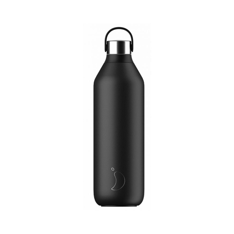 Chilly's - Reusable Water Bottle Series 2 Abyss Black, 1L