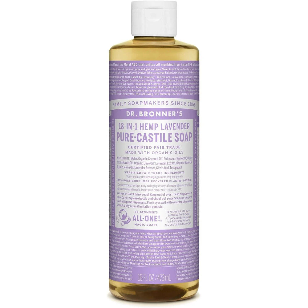 Dr Bronner's Pure Castile Soap Lavender, 475ml