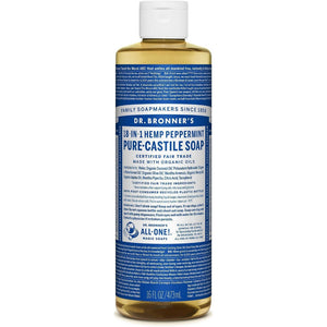 Dr Bronner's Pure Castile Soap Peppermint, 475ml