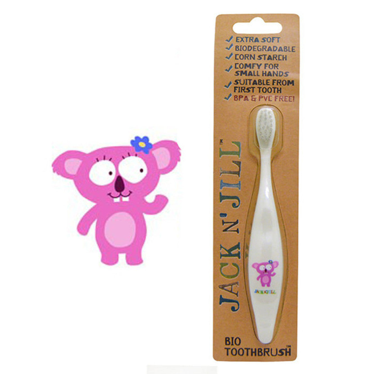 Jack 'n' Jill Bio Toothbrush for kids Koala