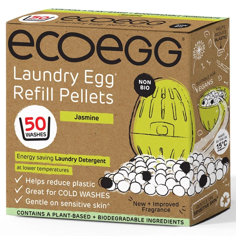 Ecoegg Laundry Egg Refill Pellets Jasmine, 50 Washes