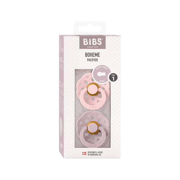 BIBS Boheme 2 PACK Blossom/Dusky Lilac Size 1