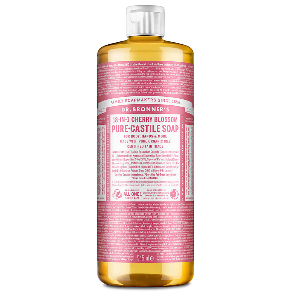 Dr Bronner's Pure Castile Soap Cherry Blossom, 945ml