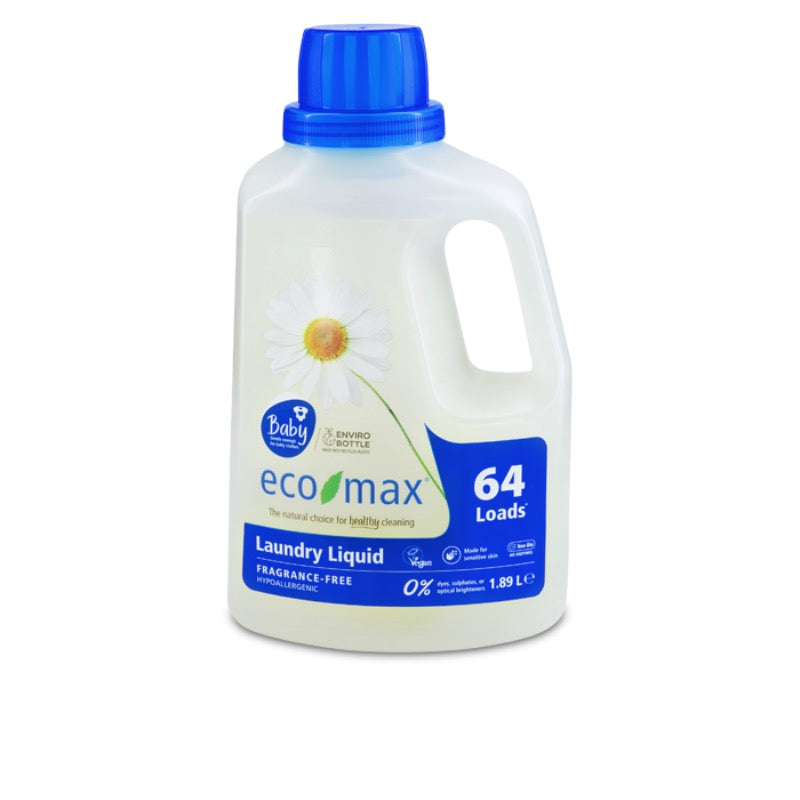 Eco Max Baby Laundry Liquid Fragrance Free, 1,89l