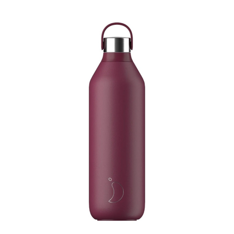 Chilly's - Reusable Water Bottle Series 2 Plum Red, 1L