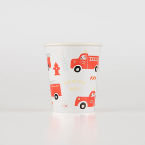 Fire Truck Cups (x 8)