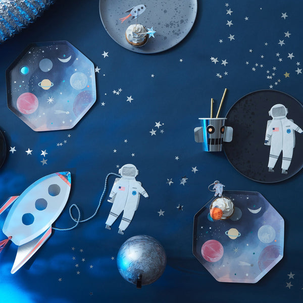 Space Dinner Plates (x 8)