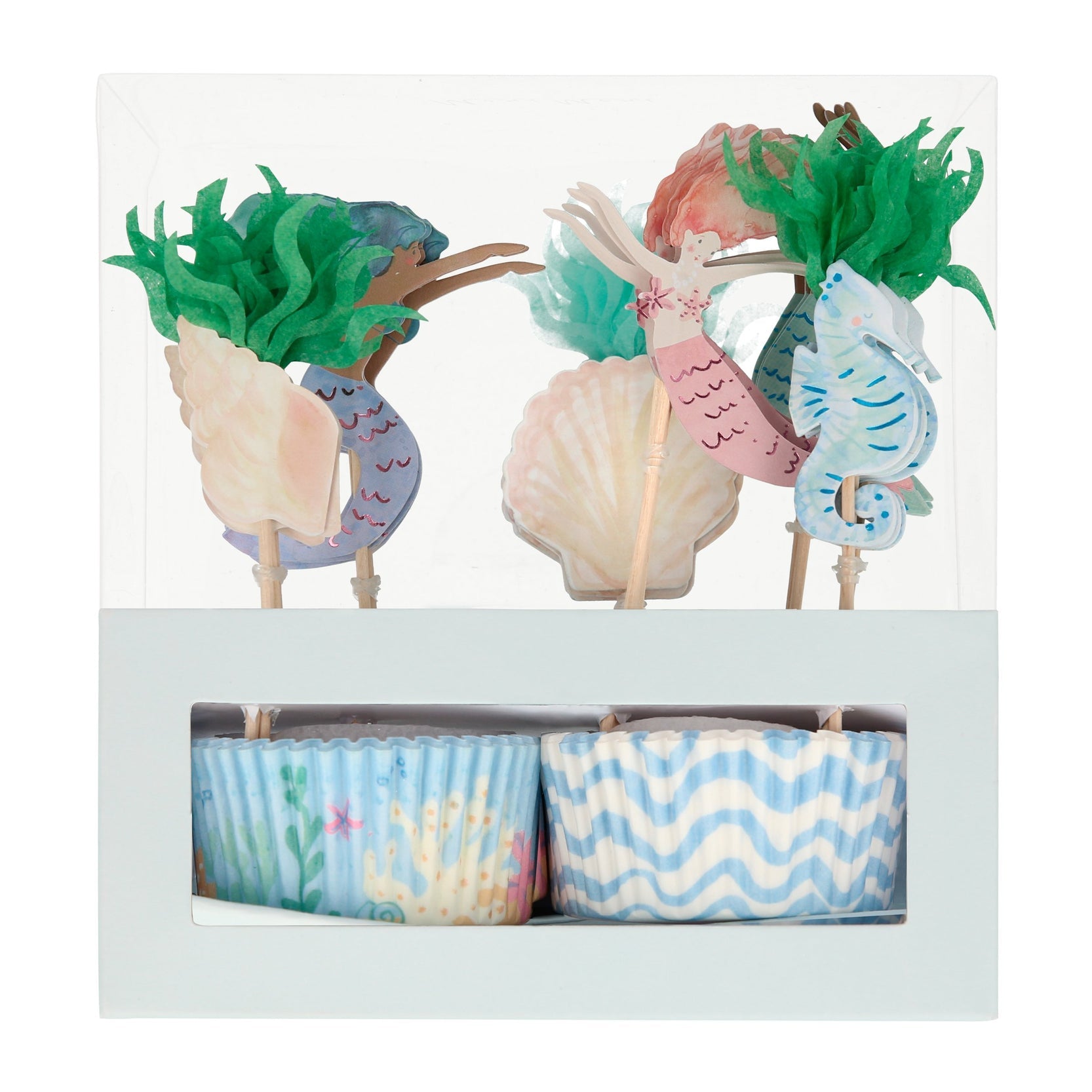 Meri Meri Mermaid Cupcake Kit, x24 toppers