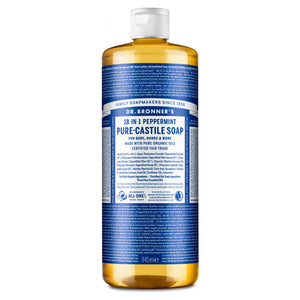 Dr Bronner's Pure Castile Soap Peppermint, 945ml