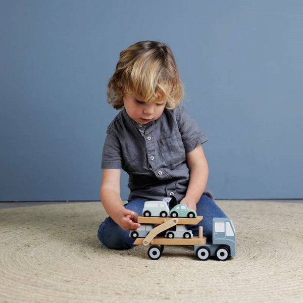 Transport truck - Blue - Litlle Dutch