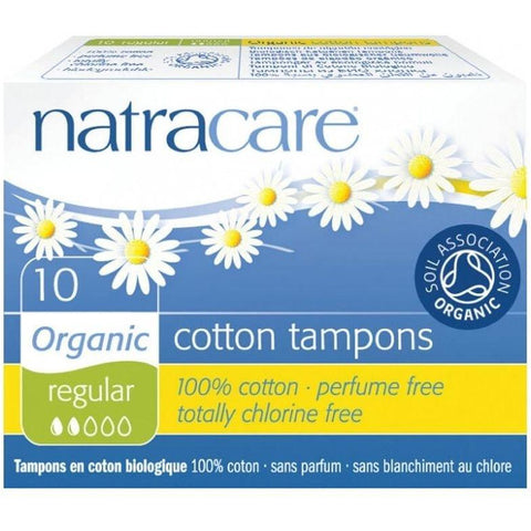 Natracare 10 Cotton Tampons Regular