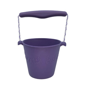 Scrunch Beach Bucket, Foldable - Dark Purple