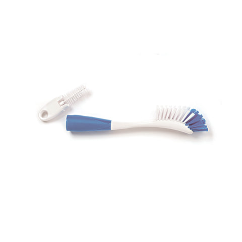 Baby bottle brush and clamp 2 in 1 BLUE - Nuvita