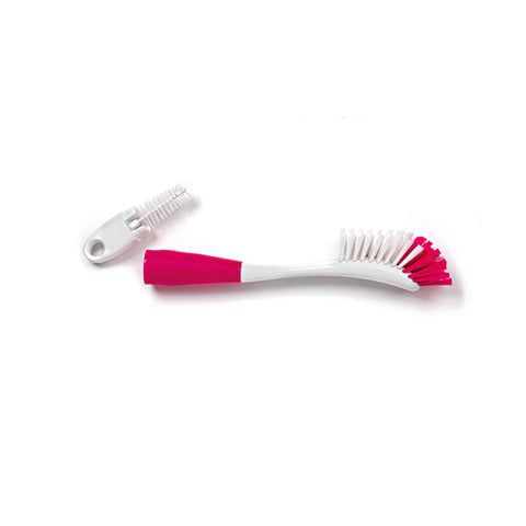 Baby bottle brush and clamp 2 in 1 PINK - Nuvita