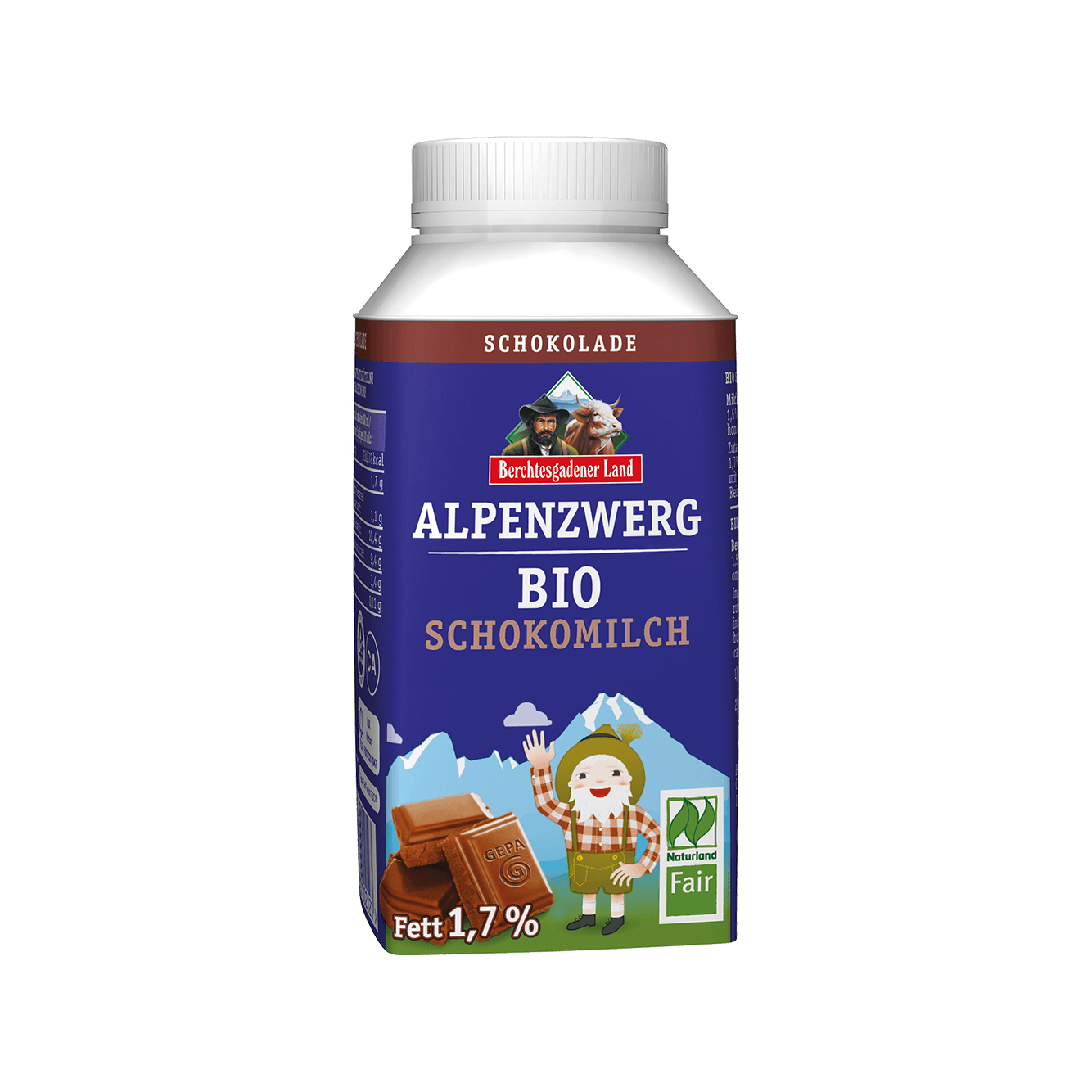 Organic Alpenzwerg organic-chocolate-milk - Meats And Eats