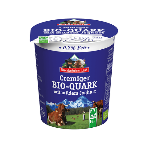 Organic??Creamy quark 0,2% fat, 350g - Meats And Eats