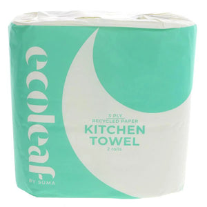 Ecoleaf 3 Ply Kitchen Towel x2