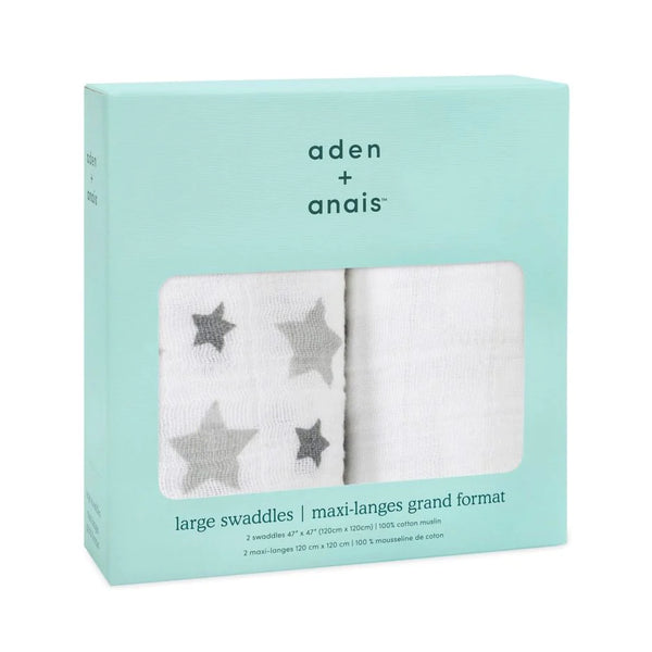 aden + anais 2-pack classic swaddles - twinkle