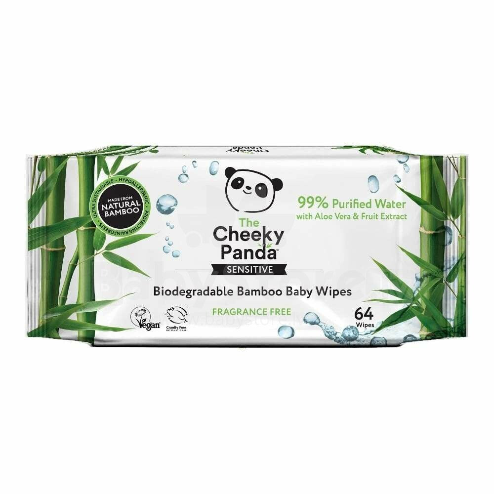 Cheeky Panda - Bamboo Baby Wipes x64