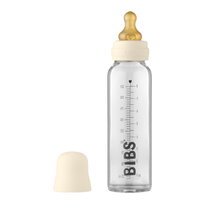 Bibs Baby Glass Bottle Complete Set Latex 225Ml Ivory