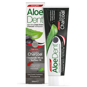 AloeDent - Charcoal Fluoride Free Toothpaste 100ml