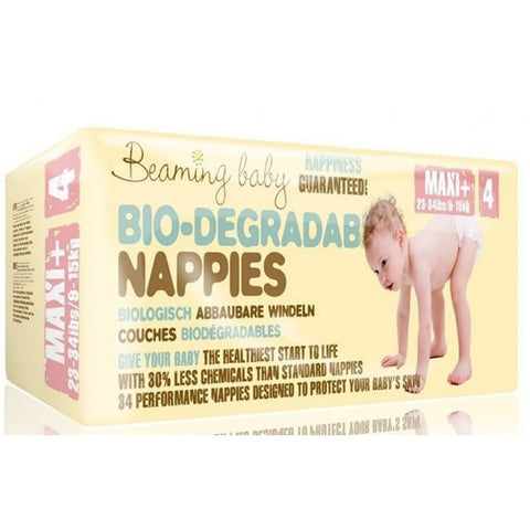 Beaming Baby Biodegradable Nappies Maxi Plus Size 4, 9 to 15 kg, 29 nappies