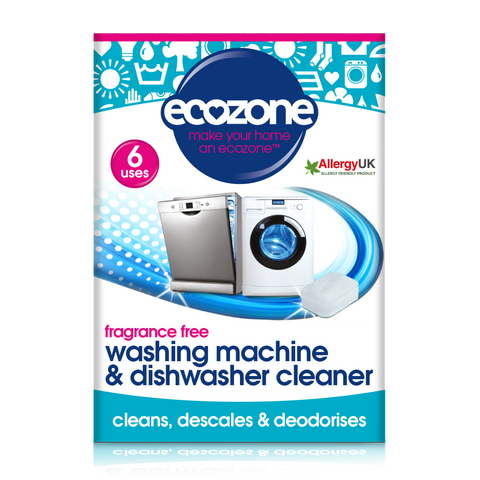 Ecozone Washing machine & dishwasher cleaner fragrance free x6