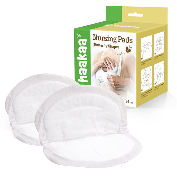 Haakaa Disposable Nursing Pads, Butterfly (36 pack)