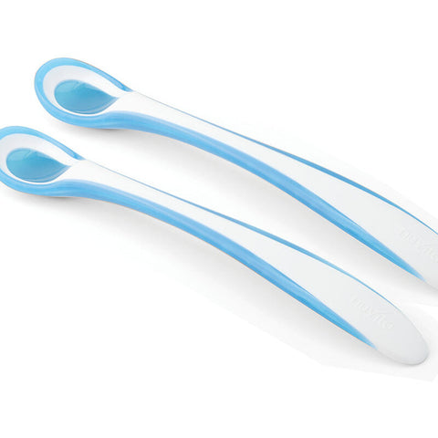 Set 2 thermosensitive spoons BLUE - Nuvita