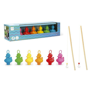 SET OF 6 FISHING DUCKS