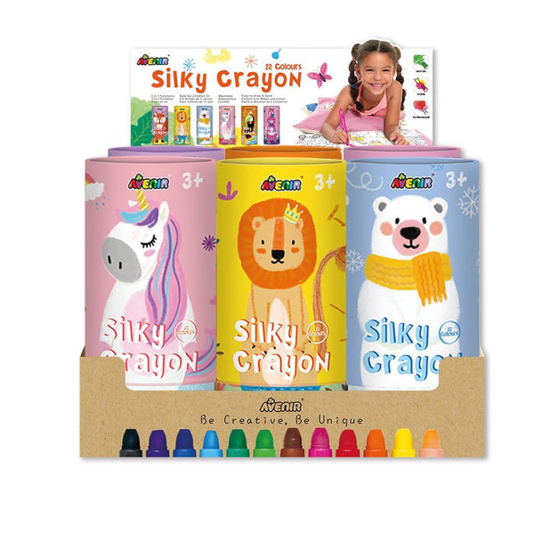 Silky Crayons - 12 Colours