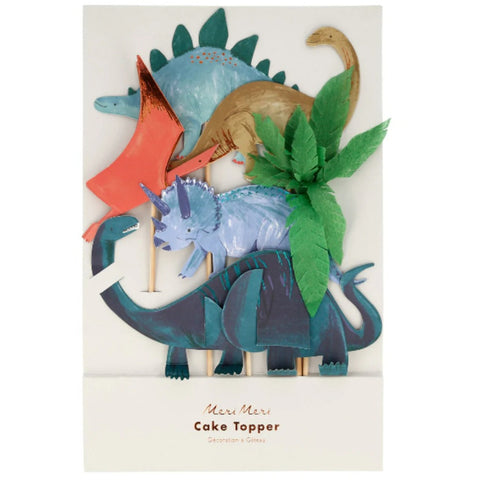 Meri Meri - Dinosaur Kingdom Cake Toppers, X 6