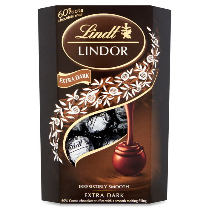 LINDT EXTRA DARK SWISS CHOCOLATE 60% COCOA 200gr