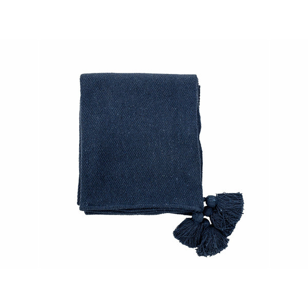 Genet Throw, Blue, Recycled Cotton