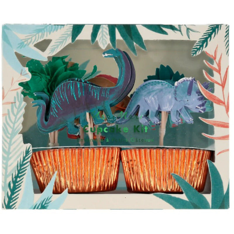 Meri Meri - Dinosaur Kingdom Cupcake Kit, X 24