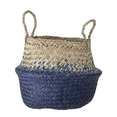 Basket, Blue, Seagrass