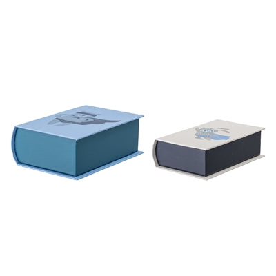 Storagebox w/Lid, Blue, Cardboard